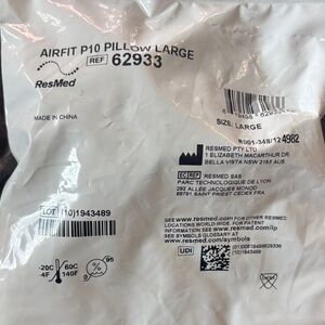 ResMed White AirFit P10 Pillow Large Replacement Pillow